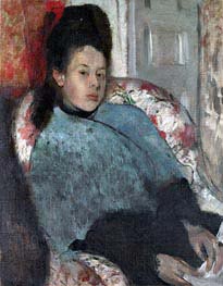 Portrait of Elena Carafa | Edgar Degas | Painting Reproduction
