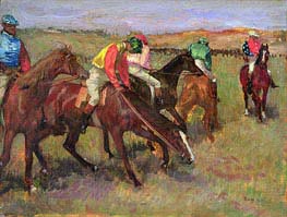 Before the Race, c.1882 by Edgar Degas | Canvas Print
