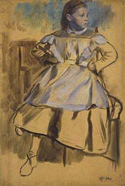 Giulia Bellelli, c.1858/59 von Edgar Degas | Leinwand Kunstdruck