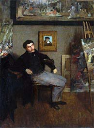 Degas | James-Jacques-Joseph Tissot, c.1867/68 | Giclée Canvas Print