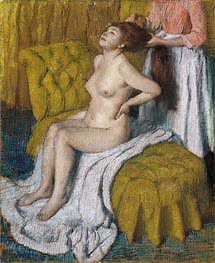 Woman Having Her Hair Combed | Edgar Degas | Painting Reproduction