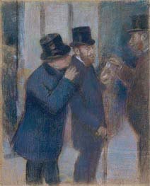 Portraits at the Stock Exchange | Edgar Degas | Painting Reproduction