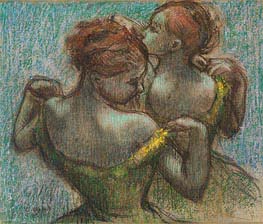 Two Dancers, Half-Length | Edgar Degas | Painting Reproduction