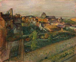 View of Saint-Valery-sur-Somme | Degas | Gemälde Reproduktion
