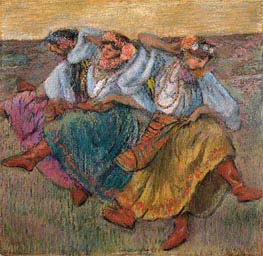 Russian Dancers, 1899 by Degas | Paper Art Print