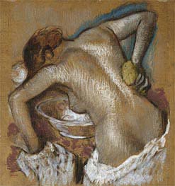 Woman Washing Her Back with a Sponge, c.1888/92 by Degas | Paper Art Print
