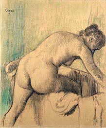 The Bath, 1883 by Degas | Paper Art Print