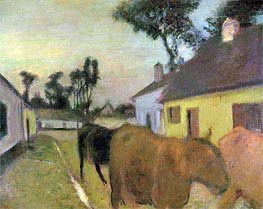Return of the Herd, undated by Degas | Canvas Print
