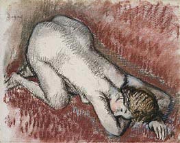 Degas | Kneeling Nude Woman | Giclée Paper Print