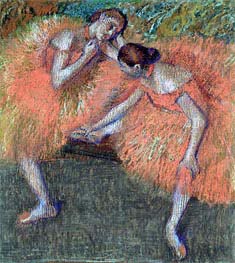 Zwei Tänzerinnen | Edgar Degas | Gemälde Reproduktion