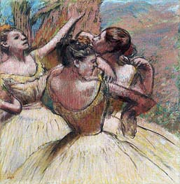 Drei Tänzerinnen | Edgar Degas | Gemälde Reproduktion