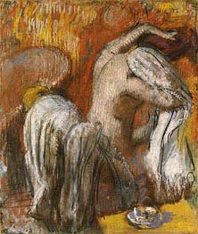 Woman Drying Herself | Edgar Degas | Painting Reproduction