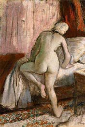 Schlafenszeit, c.1883 von Degas | Papier-Kunstdruck
