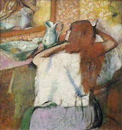 Woman at her Toilet, c.1895/00 by Degas | Canvas Print