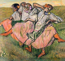 Three Russian Dancers | Degas | Painting Reproduction