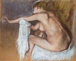 Frau Trocknen Arm | Edgar Degas | Gemälde Reproduktion