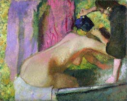 Woman at Her Bath | Degas | Painting Reproduction