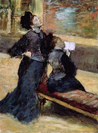 Degas | Visit to a Museum, c.1879/80 | Giclée Canvas Print