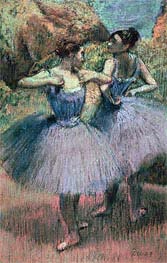 Dancers in Violet, undated by Degas | Paper Art Print
