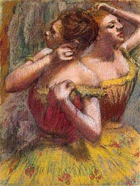 Two Dancers, c.1898/99 von Degas | Papier-Kunstdruck