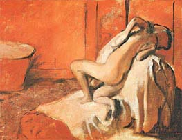 Nach dem Bad, c.1896 von Degas | Leinwand Kunstdruck