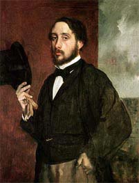 Degas | Self Portrait, c.1862 | Giclée Canvas Print