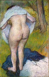 Girl Drying Herself | Edgar Degas | Gemälde Reproduktion