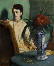 Frau mit Vase, 1872 von Edgar Degas | Giclée-Kunstdruck