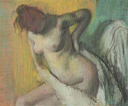 Woman Drying Herself | Degas | Painting Reproduction