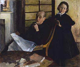 Henri Degas and His Niece Lucie Degas | Edgar Degas | Painting Reproduction