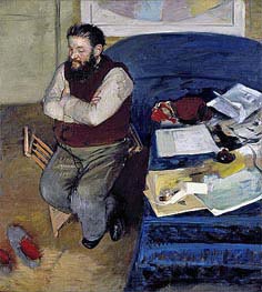 Diego Martelli, 1879 von Degas | Leinwand Kunstdruck