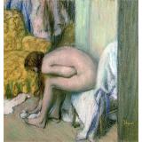 After the Bath, Woman Drying her Left Foot, 1886 - Edgar Degas