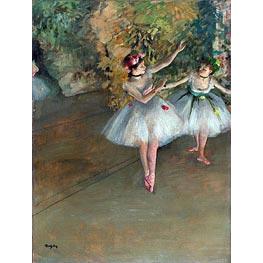 Zwei Tänzerinnen auf der Bühne - Edgar Degas