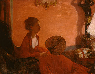 Madame Camus mit einem Fächer, c.1869/70 | Edgar Degas