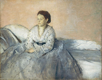 Madame Rene de Gas, c.1872/73 | Degas | Giclée Canvas Print