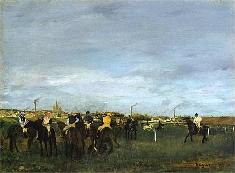 Die Rennen, c.1873 | Edgar Degas | Giclée Leinwand Kunstdruck