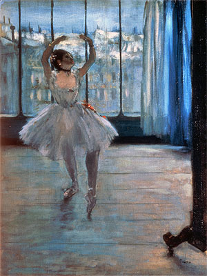 Tänzerin posierend in einem Fotografenatelier, c.1874/77 | Edgar Degas