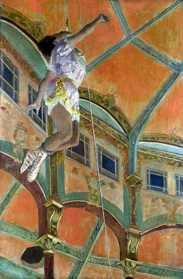 Miss La La at the Cirque Fernando, 1879 | Edgar Degas | Giclée Leinwand Kunstdruck