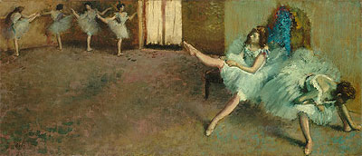 Vor dem Ballett, c.1890/92 | Edgar Degas | Giclée Leinwand Kunstdruck