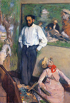 Porträt des Malers Henri Michel-Lévy, 1879 | Edgar Degas | Giclée Leinwand Kunstdruck