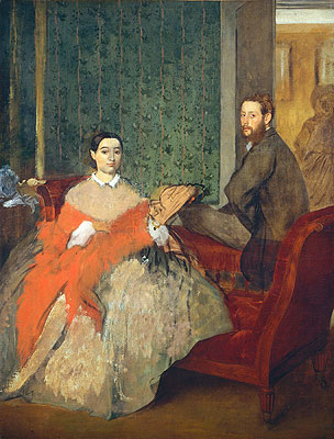 Edmondo and Therese Morbilli, c.1865 | Edgar Degas | Giclée Canvas Print