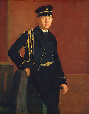 Achille De Gas in the Uniform of a Cadet, c.1856/57 | Edgar Degas | Giclée Leinwand Kunstdruck