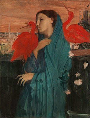 Young Woman with Ibis, c.1860/62 | Degas | Giclée Canvas Print