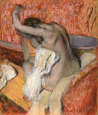 Degas | After the bath - woman drying herself, c.1895 | Giclée Paper Art Print