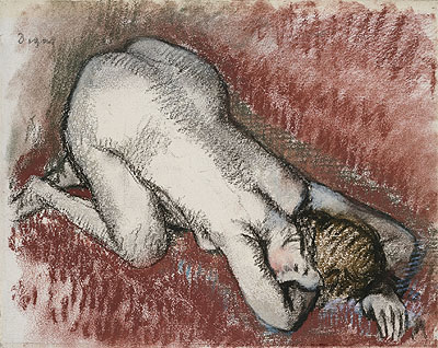 Kneeling Nude Woman, c.1889/95 | Degas | Giclée Paper Art Print