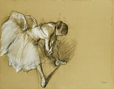 Dancer Adjusting her Shoe, c.1890 | Degas | Giclée Paper Art Print