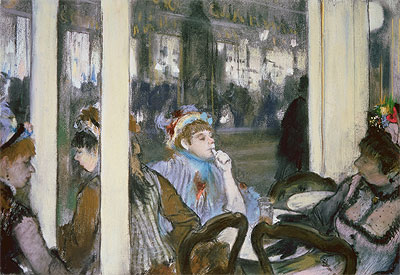 Frauen auf einer Café-Terrasse, 1877 | Edgar Degas | Giclée Papier-Kunstdruck