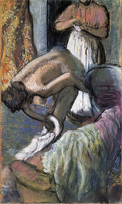 Breakfast After the Bath (Young Woman Drying Herself), c.1894 | Degas | Giclée Paper Print