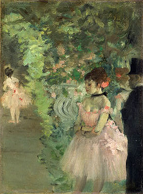 Edgar Degas | Ballerinas Backstage, c.1876/83 | Giclée Leinwand Kunstdruck