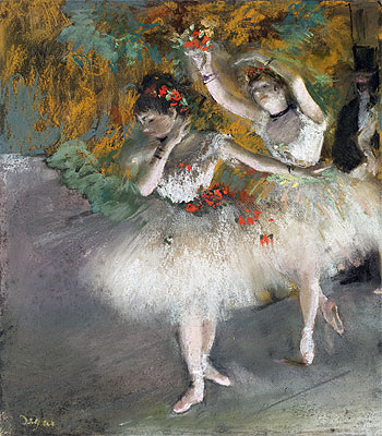 Zwei Tänzerinnen betreten die Bühne, c.1877/78 | Edgar Degas